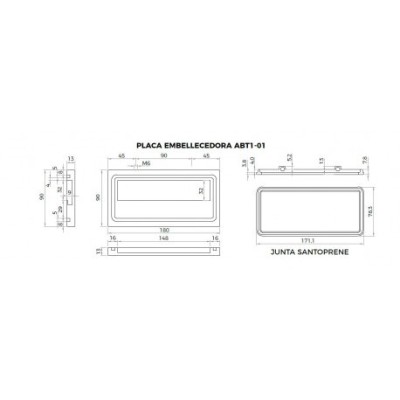 Placa para Araña BCU3 y BCU4