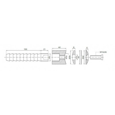 Conector a forjado