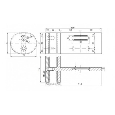 Conector serie CK a forjado