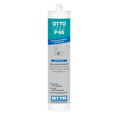 Adhesivo Ingletes Poliuretano Monocomponente Ottocoll® P86 Cartucho 310 ml | Distecglass