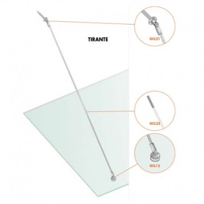 Marquesinas Vidrio Tirantes Canopy Light