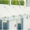 Marquesina  Vidrio Tirantes con Voladizo 2 metros Glass Canopy