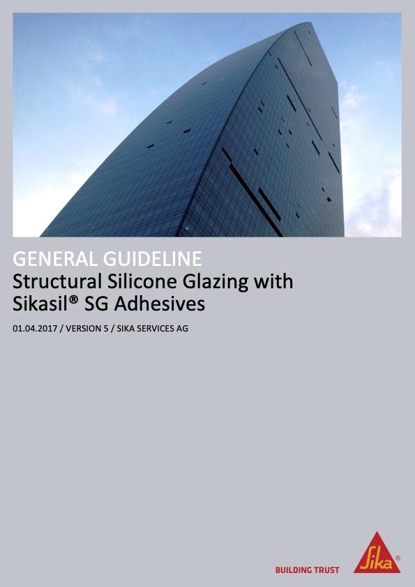 Portada para la descarga del manual de aplicación de siliconas para el pegado estructural en fachada. Distecglass, partner de Sika industria