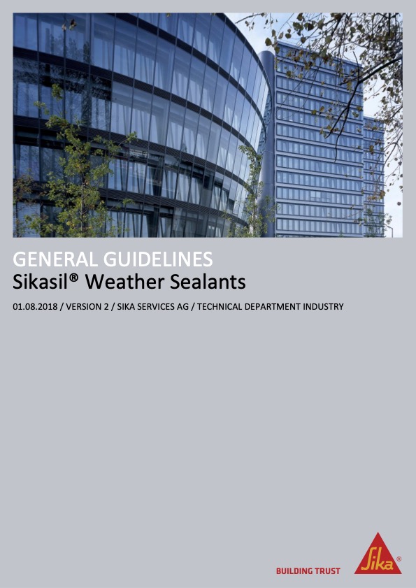 Portada para la descarga del manual de aplicación de siliconas de estanqueidad en fachada. Distecglass, partner de Sika industria