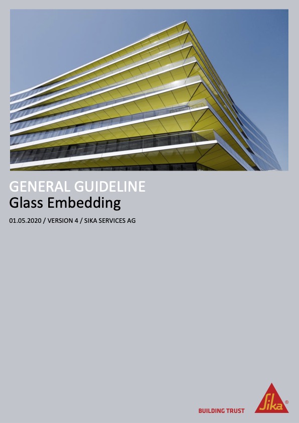 Portada para la descarga del manual de aplicación de poliuretano para el encastrado de vidrio. Distecglass, distribuidor oficial de Sika
