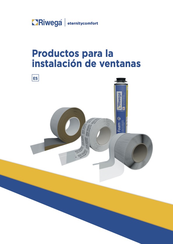 Portada para la descarga del catálogo de productos para la instalación de ventanas de Riwega. A la venta en Distecglass